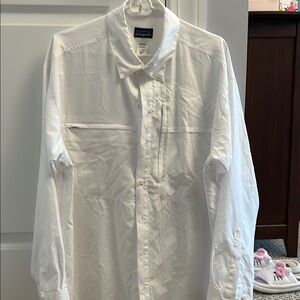 Patagonia White Casual Button Down Shirt